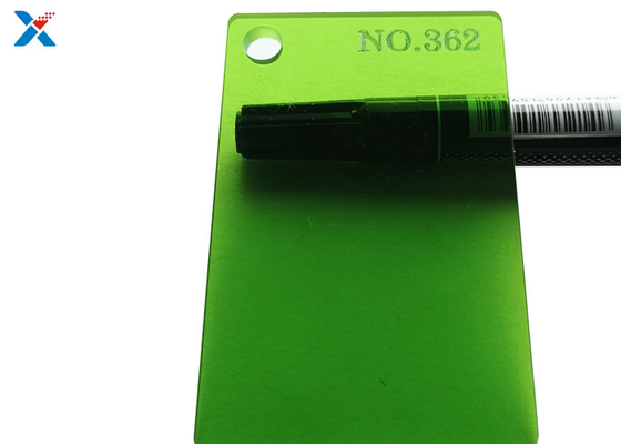 kopen 2mm Doorzichtige Groene Gekleurde Acrylblad Uitgedreven Perspexplaat online manufacture