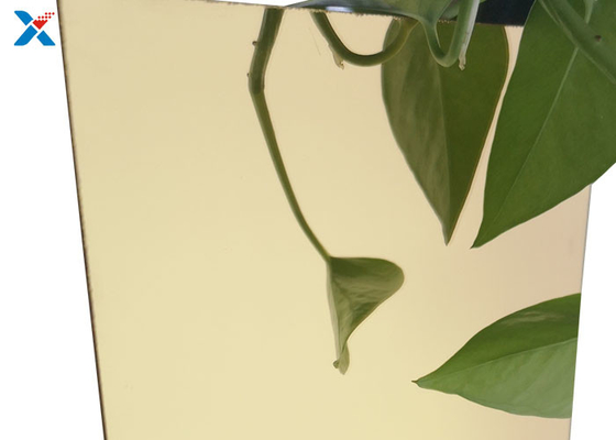 kopen 1mm de Gouden Acryl hard Met een laag bedekt van het Spiegelblad Plaat van het Oppervlakteperspex online manufacture