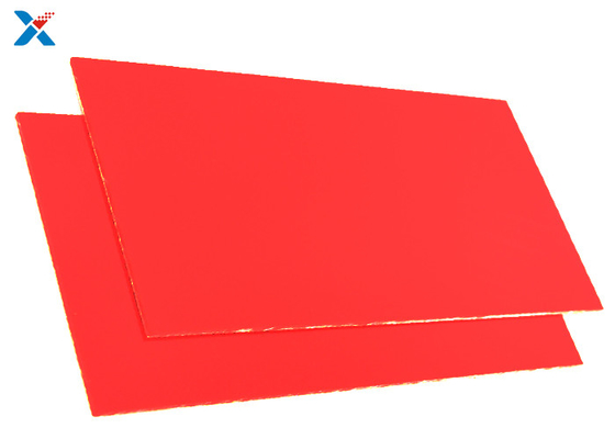 OEM 1mm Plexiglas Uitgedreven Acrylblad Aangepaste Rode Kleur