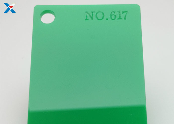 Groen Uitgedreven Gekleurd Acrylbladraad Aangepast Knipsel