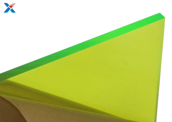 Fluorescente Groene 3mm Gekleurde Acrylblad Grote Dakwerk Gegoten Raad
